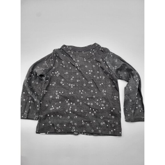 LITTLE PLANET BY CARTER'S Organic 2 PC Set Gray Stars Pants Button Up Top 9M - Picture 3 of 5